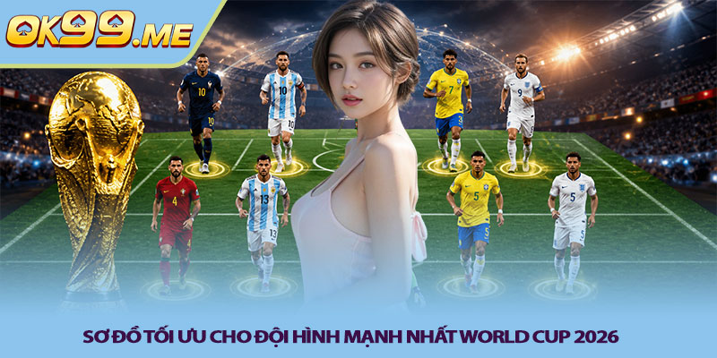 Sơ đồ tối ưu cho đội hình mạnh nhất World Cup 2026